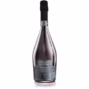 Brignac Blanc Noirs luxury multi vintage champagne bottle showcasing its striking mirror plated gunmetal black glass design and detailed hand polished pewter labels.