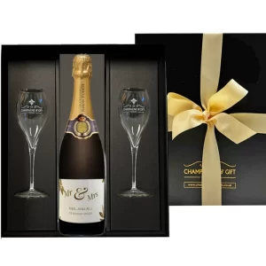 personalised grande reserve with flutes in black gift box2